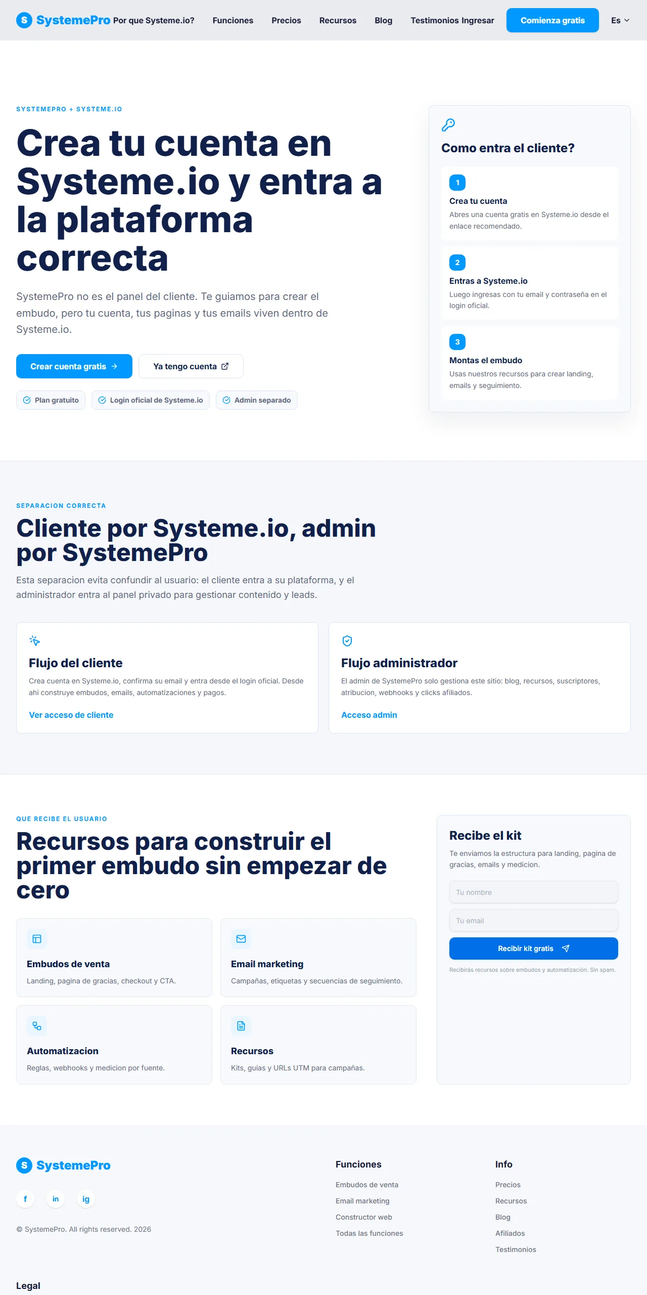 Vista del proyecto SystemePro